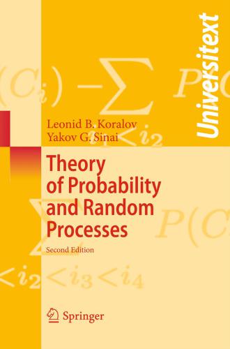 Theory of Probability and Random Processes