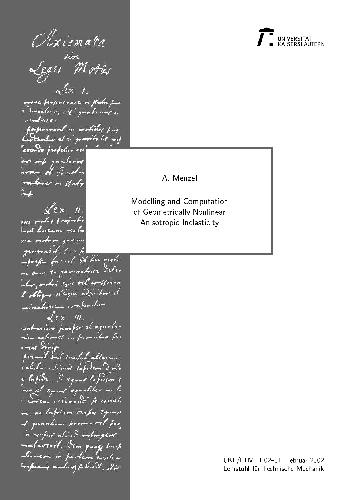 Modelling and Computation of Geometrically Nonlinear Anisotropic Inelasticity