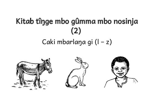 Kitab tîŋge mbo gûmma mbo nosinja (2). Caki mbarlaŋa gi (l - z)