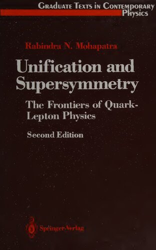 Unification and Supersymmetry: The Frontiers of Quark-Lepton Physics