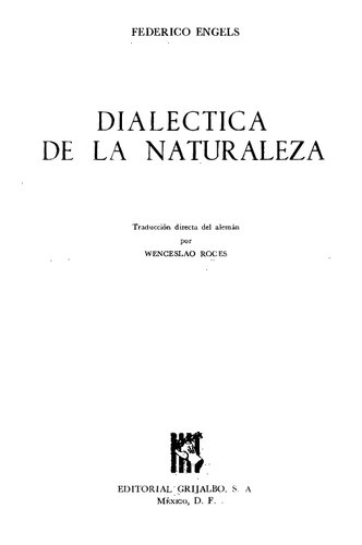 Dialéctica de la naturaleza