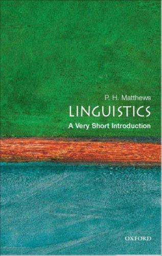 Linguistics: A Very Short Introduction