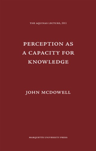 Perception as a capacity for knowledge