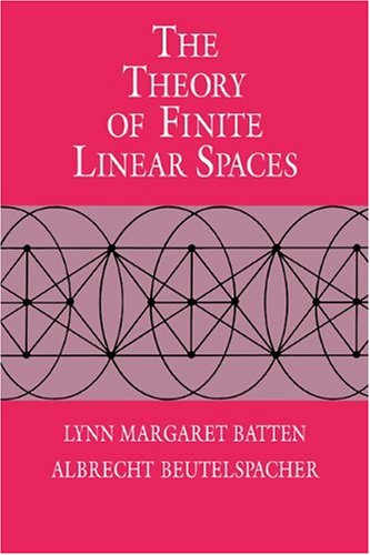 The Theory of Finite Linear Spaces: Combinatorics of Points and Lines