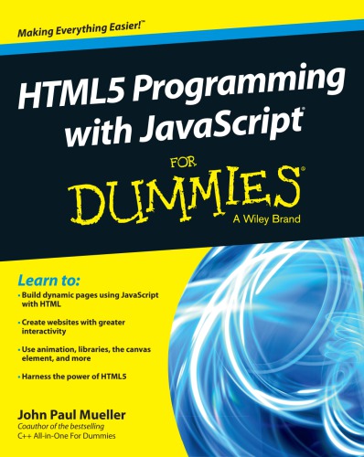 HTML5 programming with JavaScript for dummies