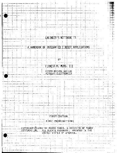 Engineers Notebook II. A Handbook Of Integrated Circuit Applications