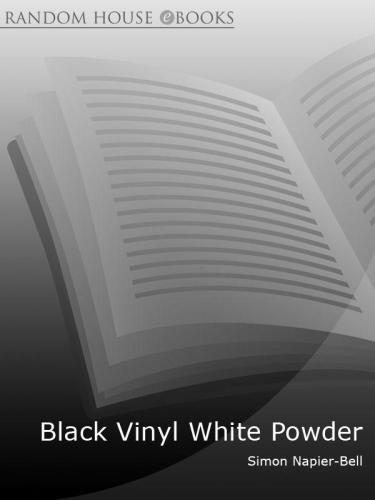 Black vinyl, white powder