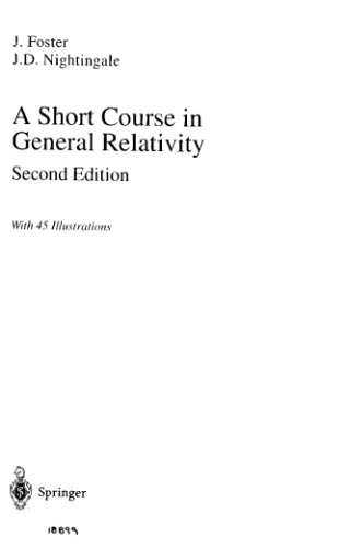 A Short Course in General Relativity