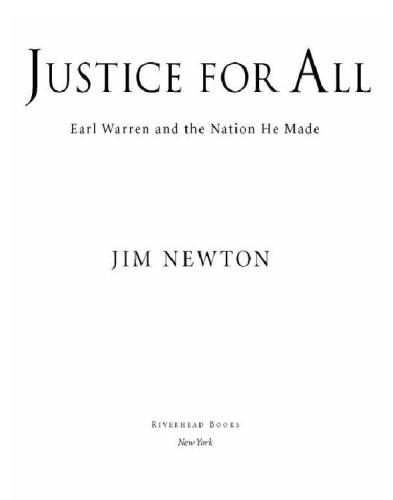 Justice for all: earl warren and the nation he made