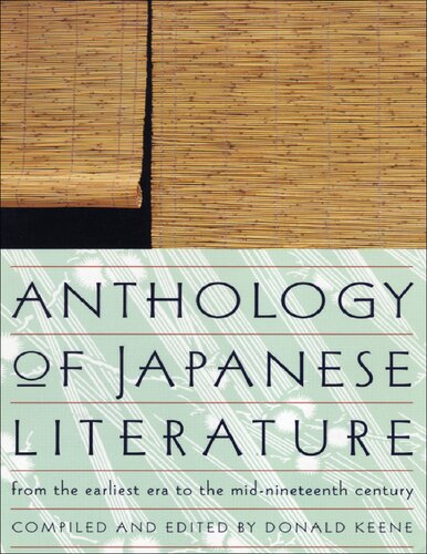 Anthology of Japanese Literature: From the Earliest Era to the Mid-Nineteenth Century