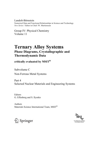 Selected Nuclear Materials and Engineering Systems ()