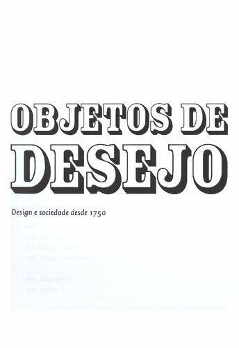 Diferenciação em Design In Objetos de Desejo Design e sociedade desde 1750