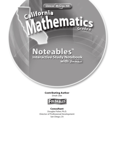 California Mathematics Grade 6 Noteables (California Mathematics Grade 6)