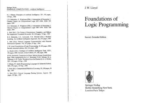 Foundations of logic programming