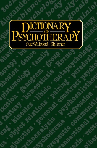 Dictionary of psychotherapy