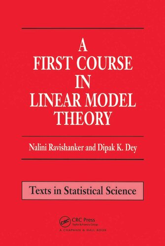 A First Course in Linear Model Theory