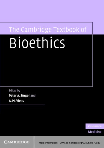 The Cambridge Textbook of Bioethics