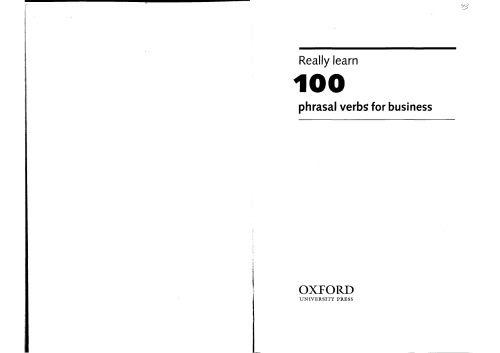 Really Learn 100 Phrasal Verbs for Business