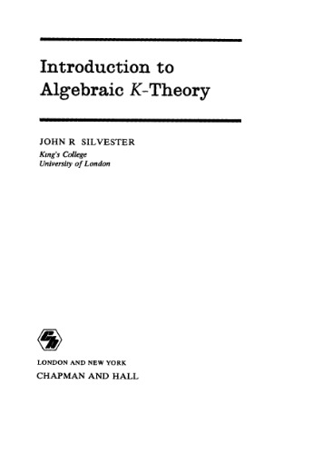 Introduction to algebraic K-theory