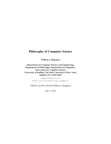 Philosophy and Computing: Essays in Epistemology, Philosophy of Mind, Logic, and Ethics