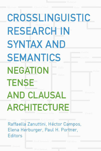 Crosslinguistic Research in Syntax And Semantics: Negation, Tense, And Clausal Architecture ( (Proceedings))