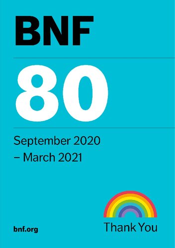 BNF 80 (British National Formulary) September 2020-March 2021