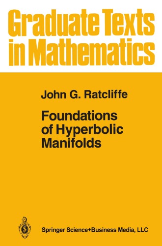 Foundations of hyperbolic manifolds