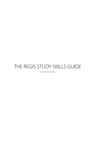 The Regis study skills guide