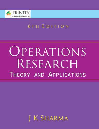 Operations research : theory and applications