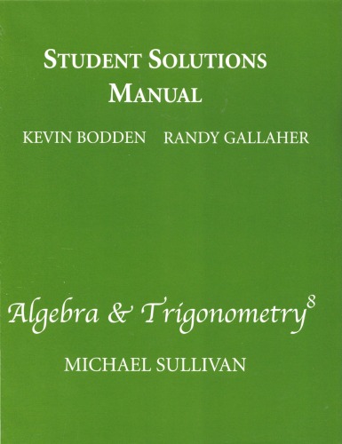 Introductory & Intermediate Algebra for College Students : Student Solutions Manual