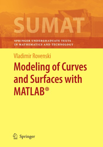 Modeling of curves and surfaces with MATLAB