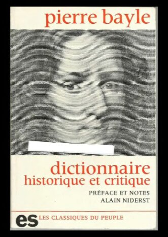 Dictionnaire historique et critique (extraits)