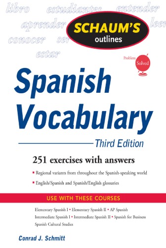 Schaum's outlines: Spanish vocabulary