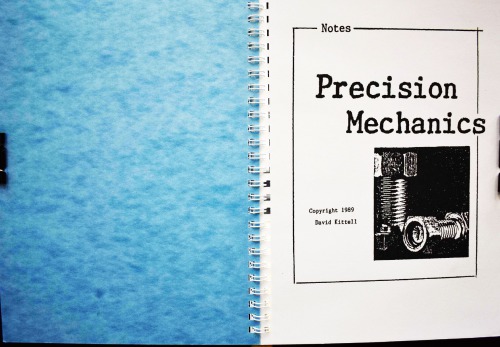 Precision Mechanics Notes