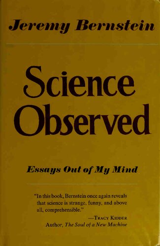 Science observed : essays out of my mind