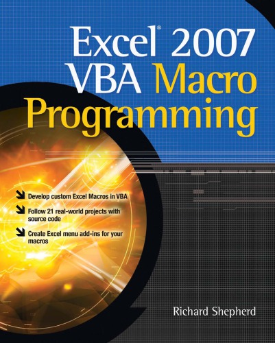 Excel 2007 VBA macro programming