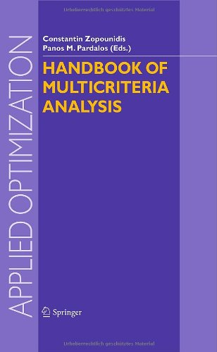 Handbook of multicriteria analysis