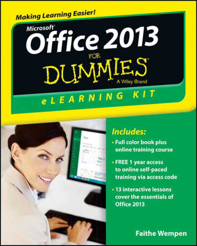 Office 2013 for dummies: eLearning kit