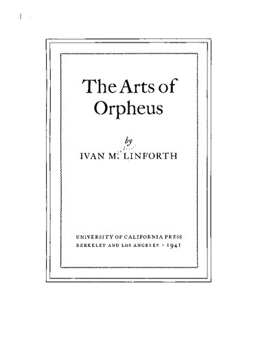 The Arts of Orpheus