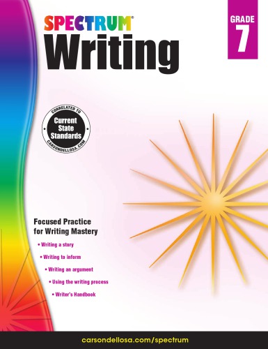 Spectrum writing: grade 7