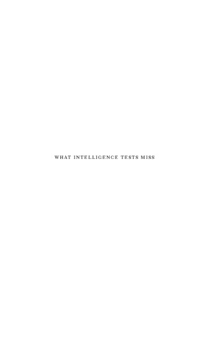 What intelligence tests miss: the psychology of rational thought