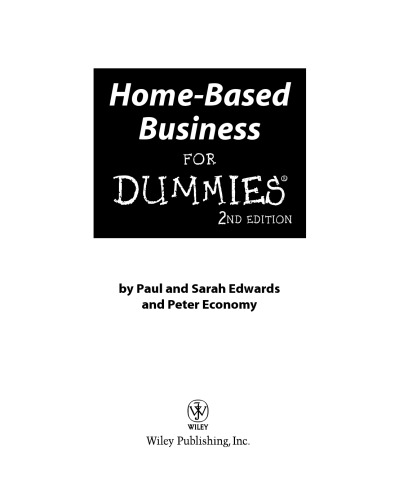 Home-Based Business For Dummies (For Dummies (Business & Personal Finance))