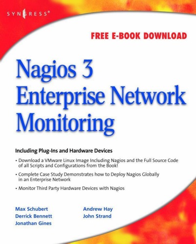 Nagios 3 enterprise network monitoring - including plug-ins and hardware de