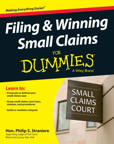 Filing & winning small claims for dummies