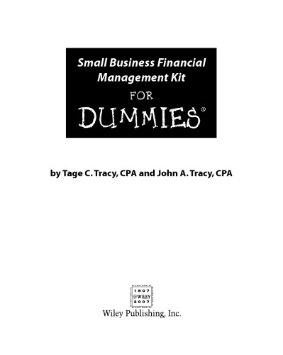 Small Business Financial Management Kit For Dummies