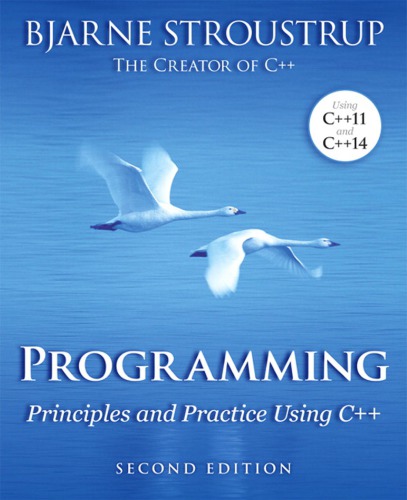 Programming: principles and practice using C++