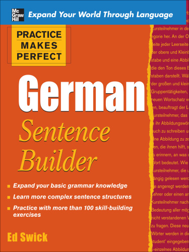 Practice Makes Perfect German Sentence Builder