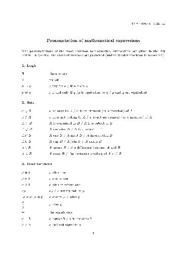 Pronunciation of mathematical expressions in English