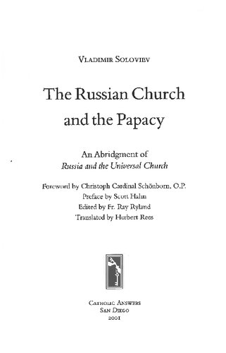 The Russian Church and the Papacy