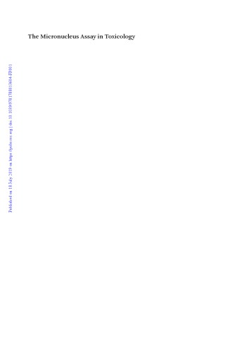 The micronucleus assay in toxicology